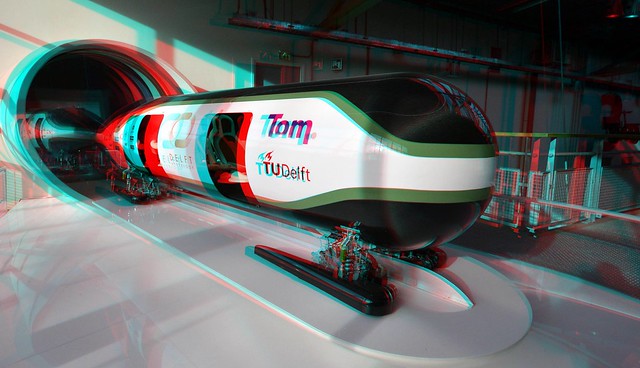 Hyperloop TU-Delft snelheidstrein Spoorwegmuseum Utrecht 3D