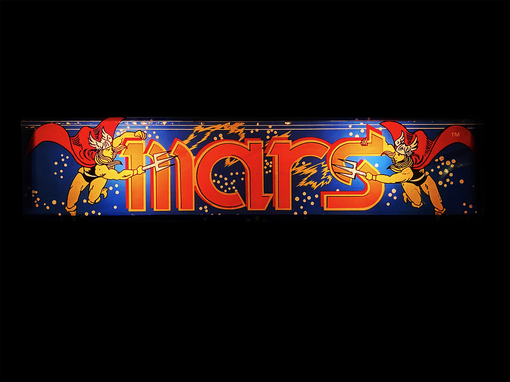 Mars Sortie Mars | Marquee for the Mars video game cabinet. (Artic, 1981… | Flickr
