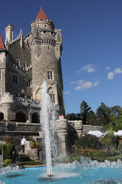 Water feature in Casa Loma and the Scottish Tower