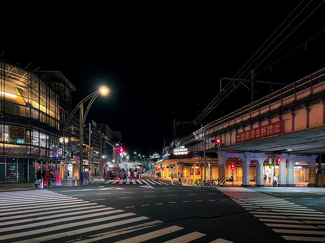 Ueno Station and Surrounding Streets After Dark