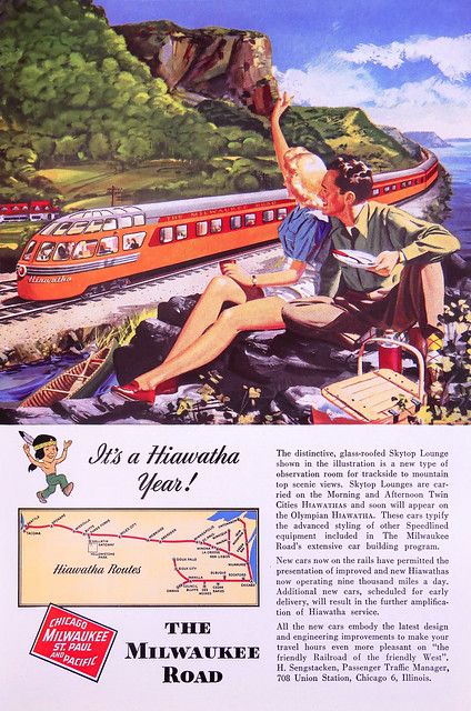 Ad, Railroad - Milwaukee Road Railroad, 1948, 
