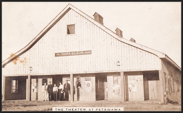 c. 1912 Real Photo Postcard - The MARS-ALEUM Theatre at Military Camp Petawawa, Ontario