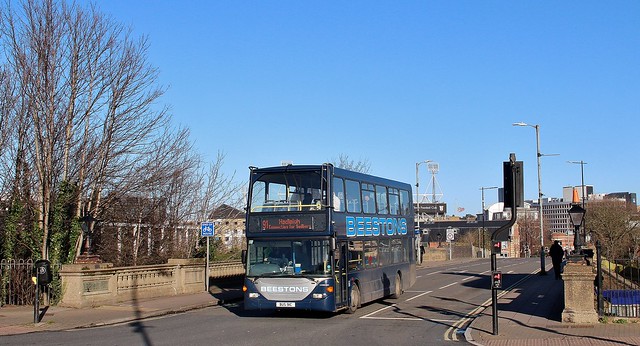 BUS 91C (ex-YN55 NDY), Beestons Scania Omnidekka, Princes Street, Ipswich, 26th. January 2024.