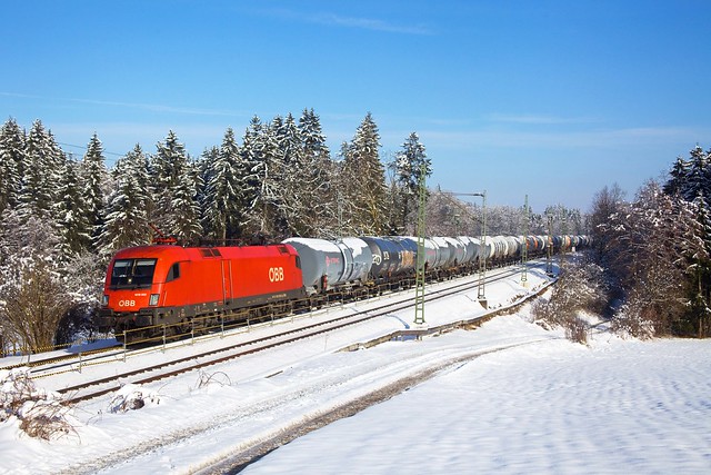 ÖBB 1016 002 + Kesselwagenzug/ketelwagentrein/tank car train  - Grabenstätt