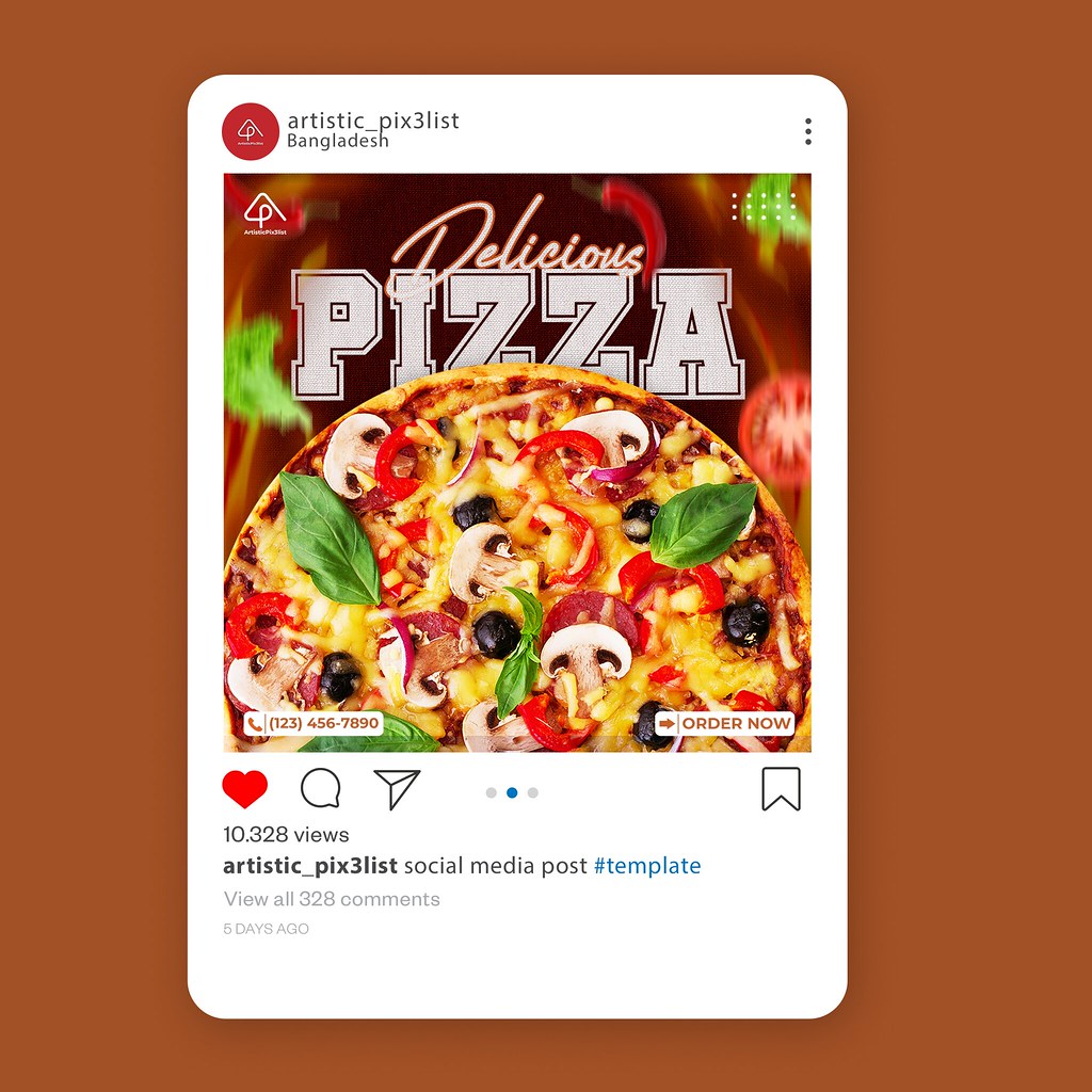 Pasta Social Media Post ads