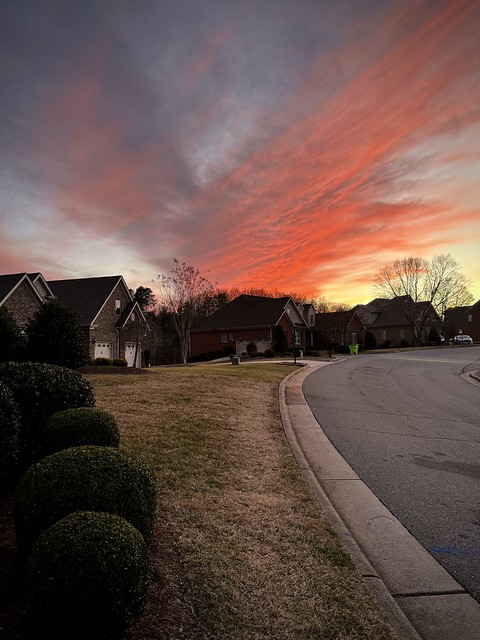 Red Sky at Night, Arcadia, NC, 2024