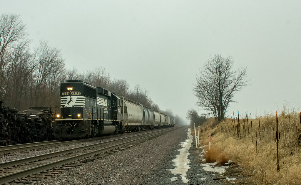 First train shot of the year on a dreary day