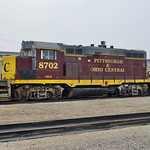 6-20-23, Ohio Central GP11 8702 Ex. Union Pacific GP9 282. Rebuilt in 1979 by Illinois Central to GP11 8702.