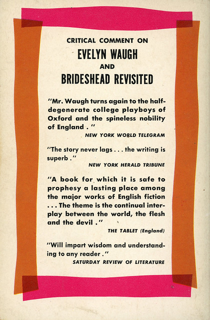 Dell Books D163 - Evelyn Waugh - Brideshead Revisited (back)