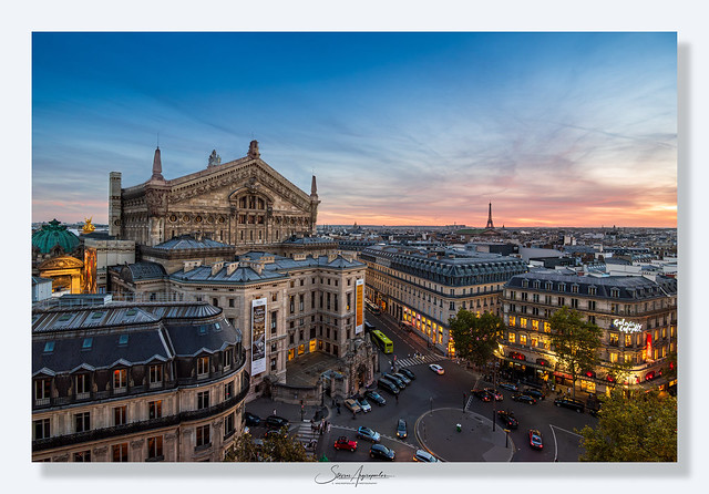 Opera Garnier & Paris cityscape.