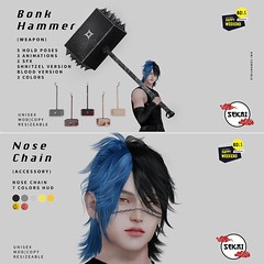 SEKAI - Bonk Hammer + Nose Chain - 60L$ Happy Weekend