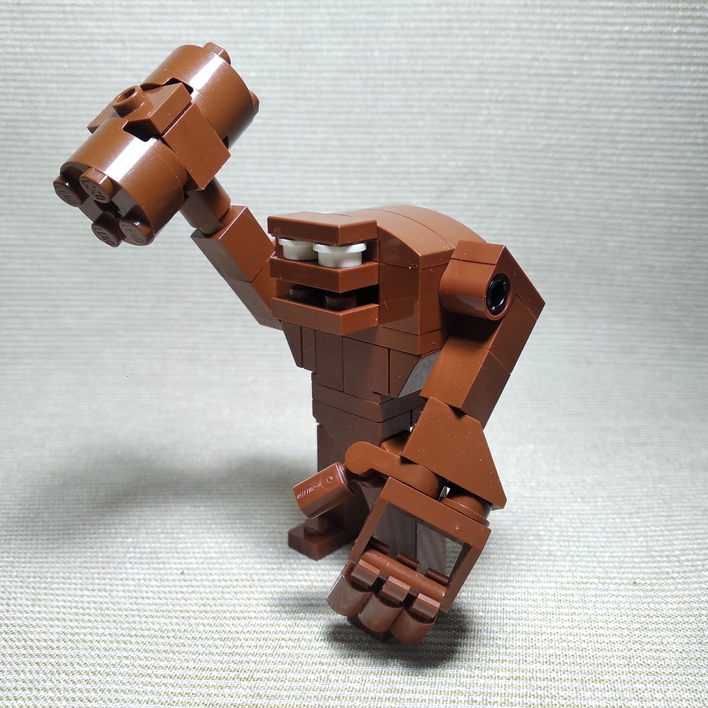 Custom Lego DCAU minifigure - Clayface hammer