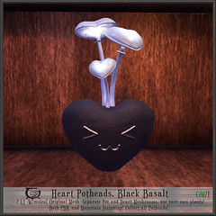 Heart Potheads Black Basalt