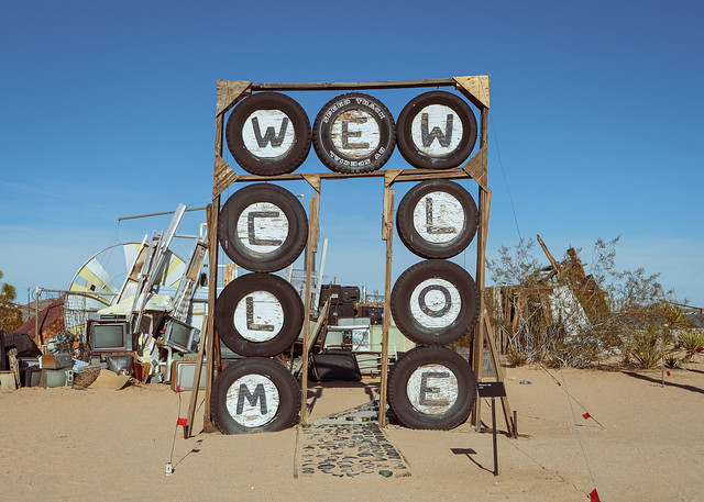 Welcome Sign, 1998, Noah Purifoy