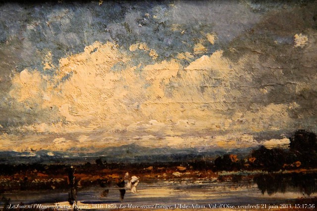 Le Jour ni l’Heure 6144 : Victor Dupré, 1816-1879, La Mare avant l’orage, musée Louis-Senlecq, L’Isle-Adam, Val-d’Oise, Île-de-France, vendredi 21 juin 2013, 15:17:56