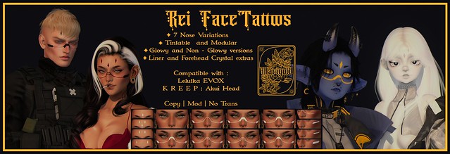 [Marigold] - Rei Face Tattoos
