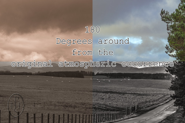 180 Degrees around from the original atmospheric occurrence Title