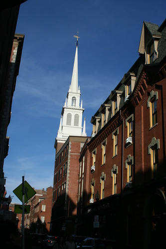 Old North Church in Boston, Massachusetts, US /Dec 26, 2023