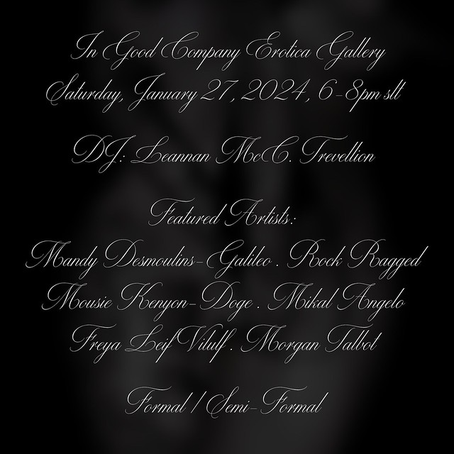 IGC Gallery Invite - January 2024 - 6-8PM SLT