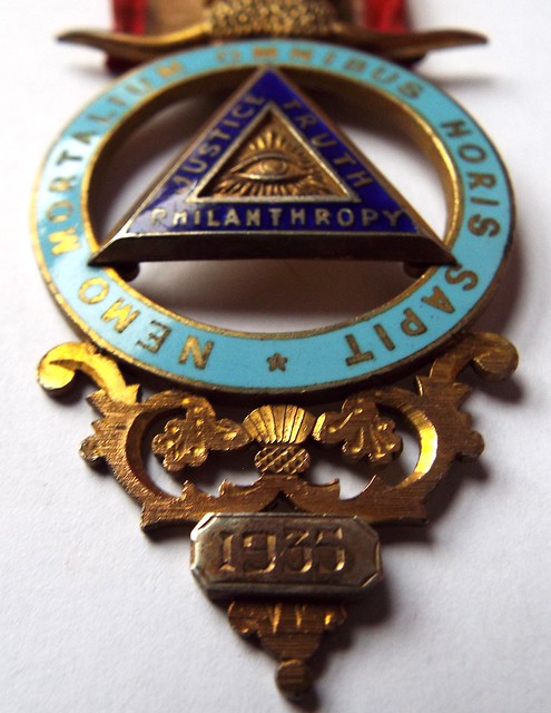 RAOB Guidlford Exam Council Secretary's Jewel with additional date bars for Secretary & Vice President 1935 to 1939