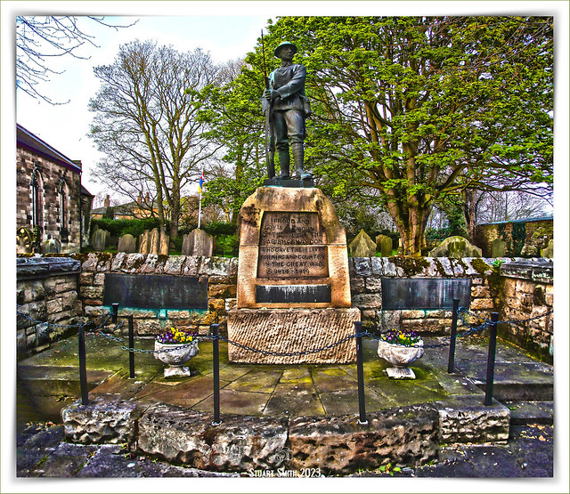 War Memorial, Church Street, Haydon Bridge, Northumberland, England UK