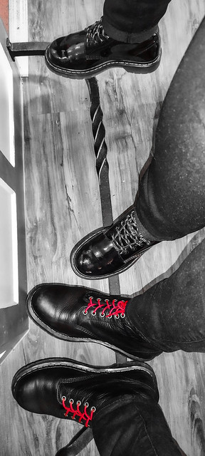 Dr Martens together as two. . .