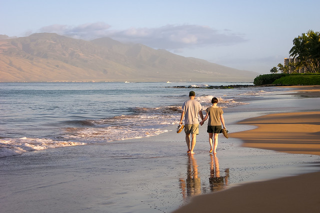 Morning walk, Maui, Hawaii