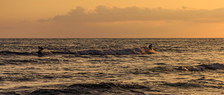 Surfing at Sunset