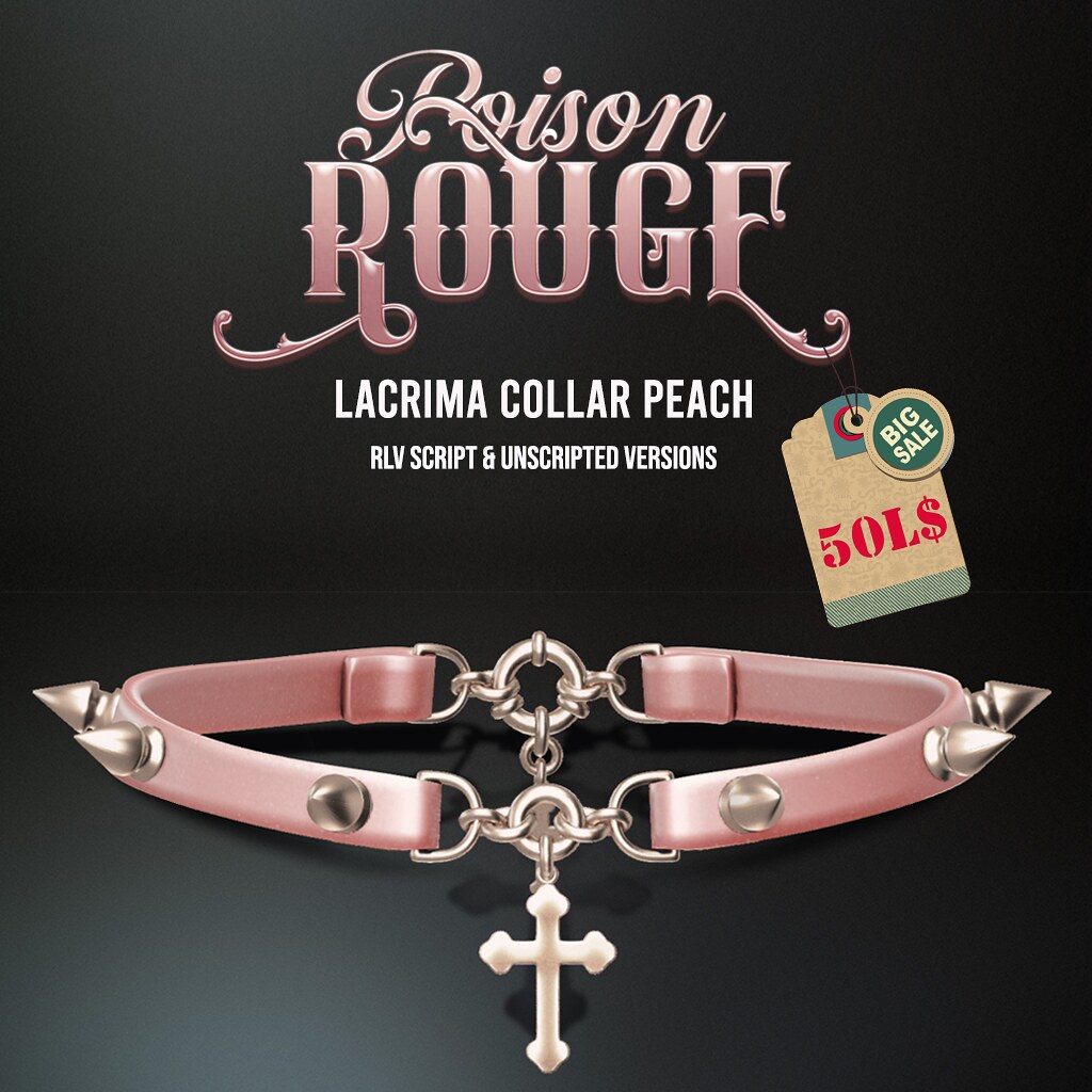POISON ROUGE Lacrima Collar Peach [50L HT]