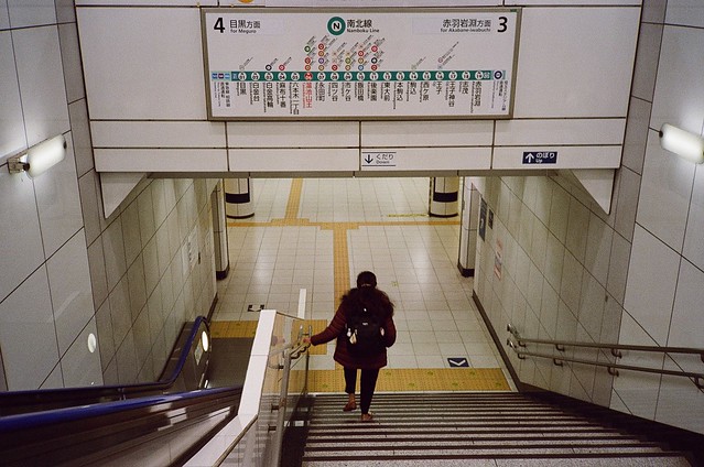 Descending into the subway. 13 Jan 2024