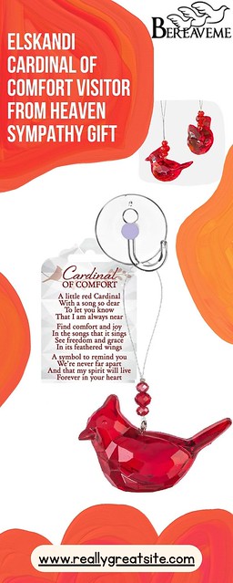Elskandi Cardinal of Comfort - A Heartwarming Pet Sympathy Gift