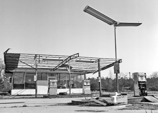 Early Work 1991, Abandoned Gas Station, Georgia, USA