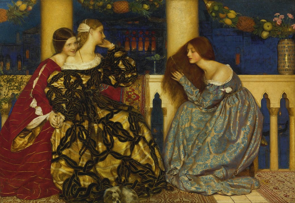 Frank Cadogan Cowper «Venetian Ladies Listening to the Serenade», 1909