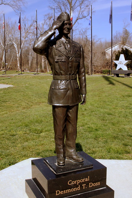 Cpl. Desmond T Doss Statue