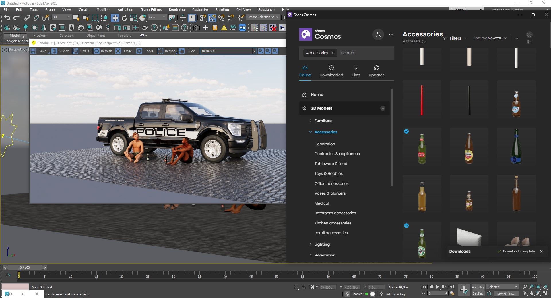 Working with Chaos Corona 11 Hotfix 1for 3ds Max 2016-2024 full