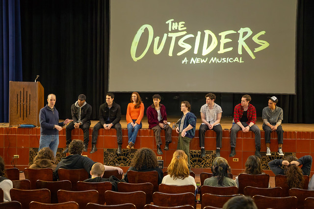 Outsiders Cast Visits Will Rogers College High School