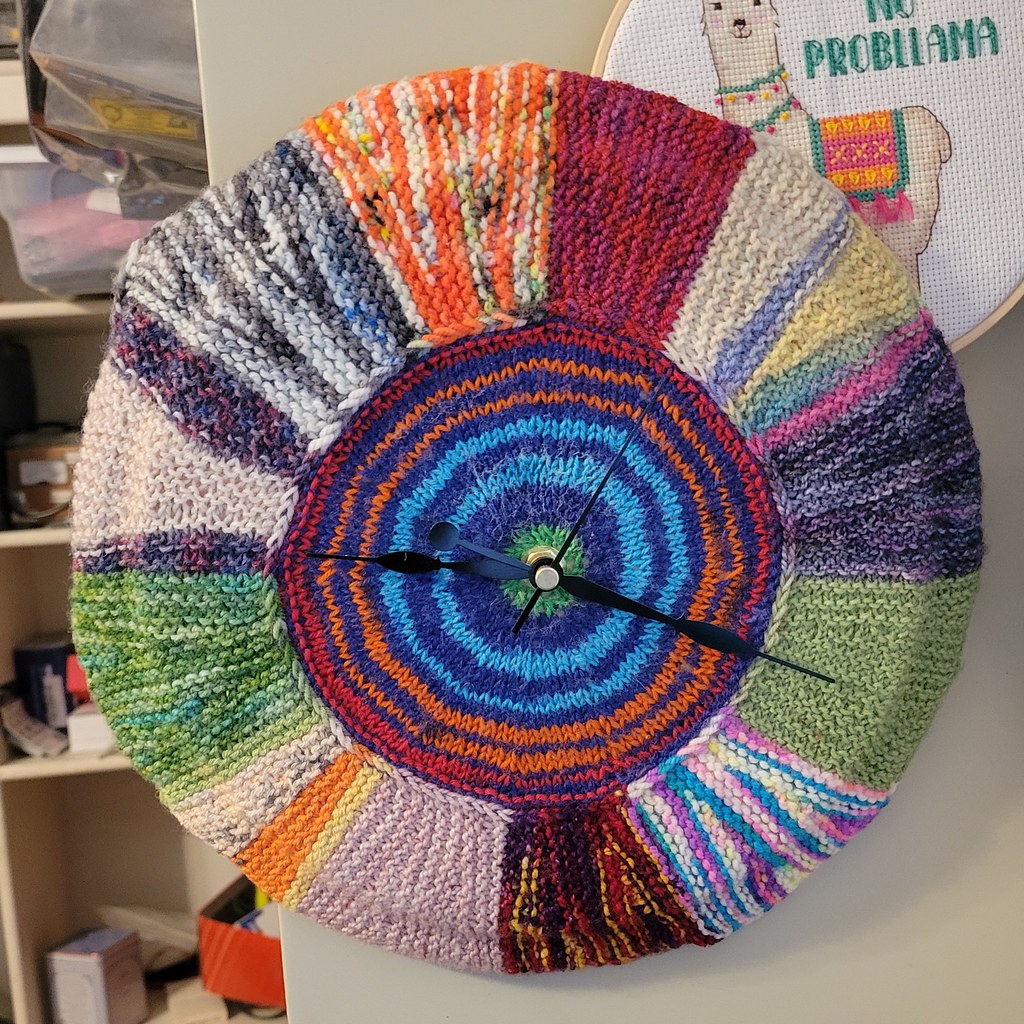 Groovy Knitted Clock