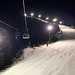 Večerní lyžování na sjezdovce Hana