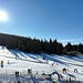 Dětský lyžařský park z ptačí perspektivy