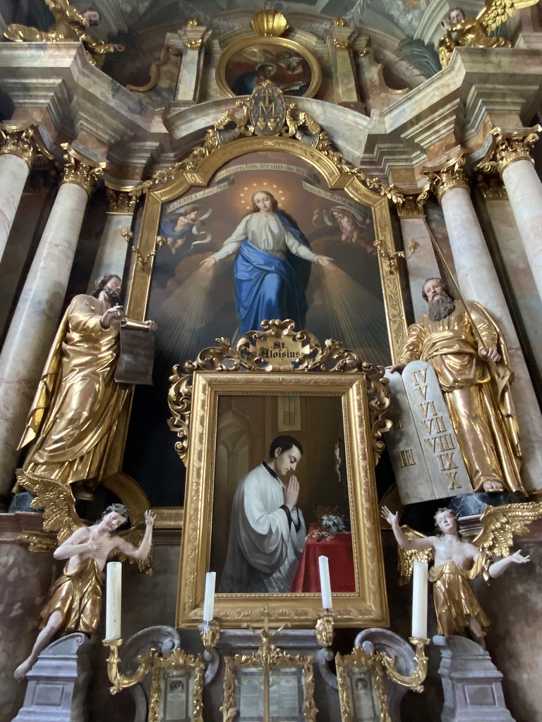 Pfarrkirche Pöllau_Seitenaltar_Maria Immaculata_St. Aloysius