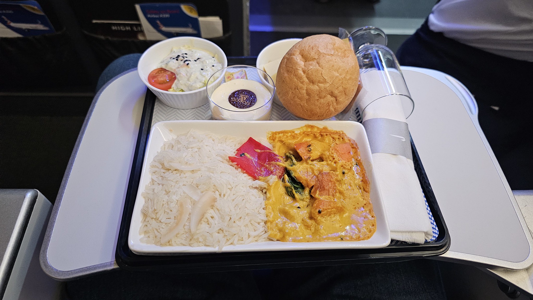 Another lovely vegan curry on the BA flight back to Heathrow