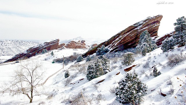 Snow Blankets Red Rocks
