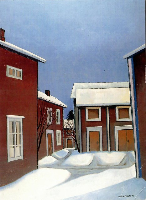 Typical houses, South Ostrobothnia Finland.  Juhani Palmu 1983