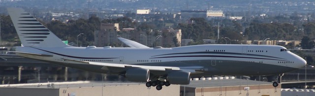 P4-HBJ - Boeing 747-8KB BBJ - Global Jet Aruba - KLAX - January 2024