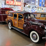 202401301502003 Packard 1940 Station Wagon with Matching RV Camper - Stahls Auto Musuem                                