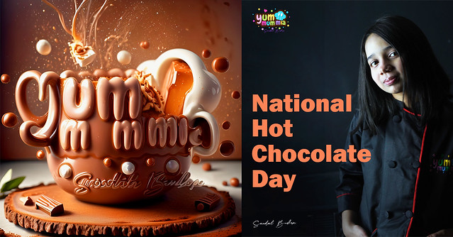 National Hot Chocolate Day  - Chef Sandal Bushra  - Yum Mum Mia !