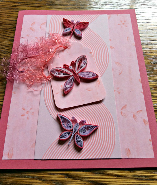 Quilled Butterflies Greeting Card
