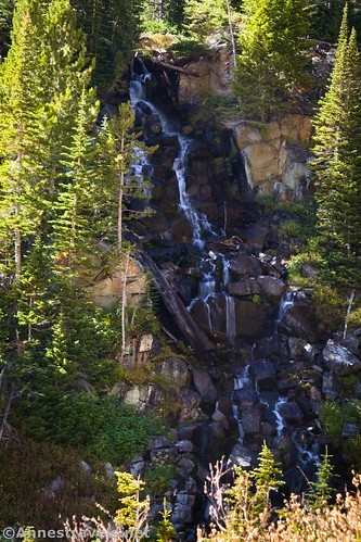 The waterfall below Silver Lake, Sawtooth National Recreation Area, Idaho