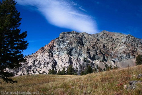 An unnamed peak after leaving the old parking area along the Silver Lake Trail, Sawtooth National Recreation Area, Idaho