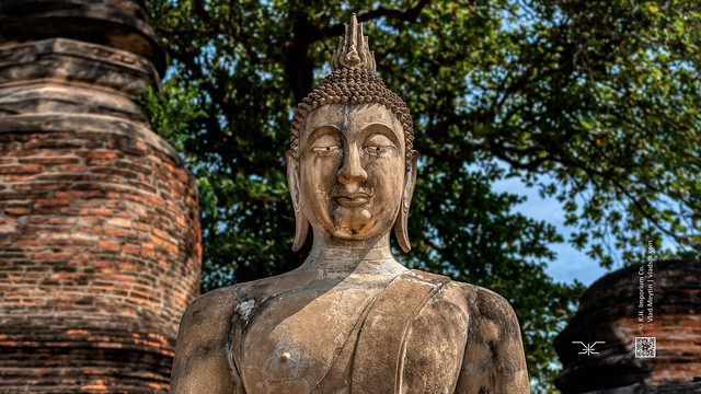 Wat Yai Chai Mongkol, Ayutthaya, Thailand, 13, 11-2022, (Vlad Meytin, vladsm.com)